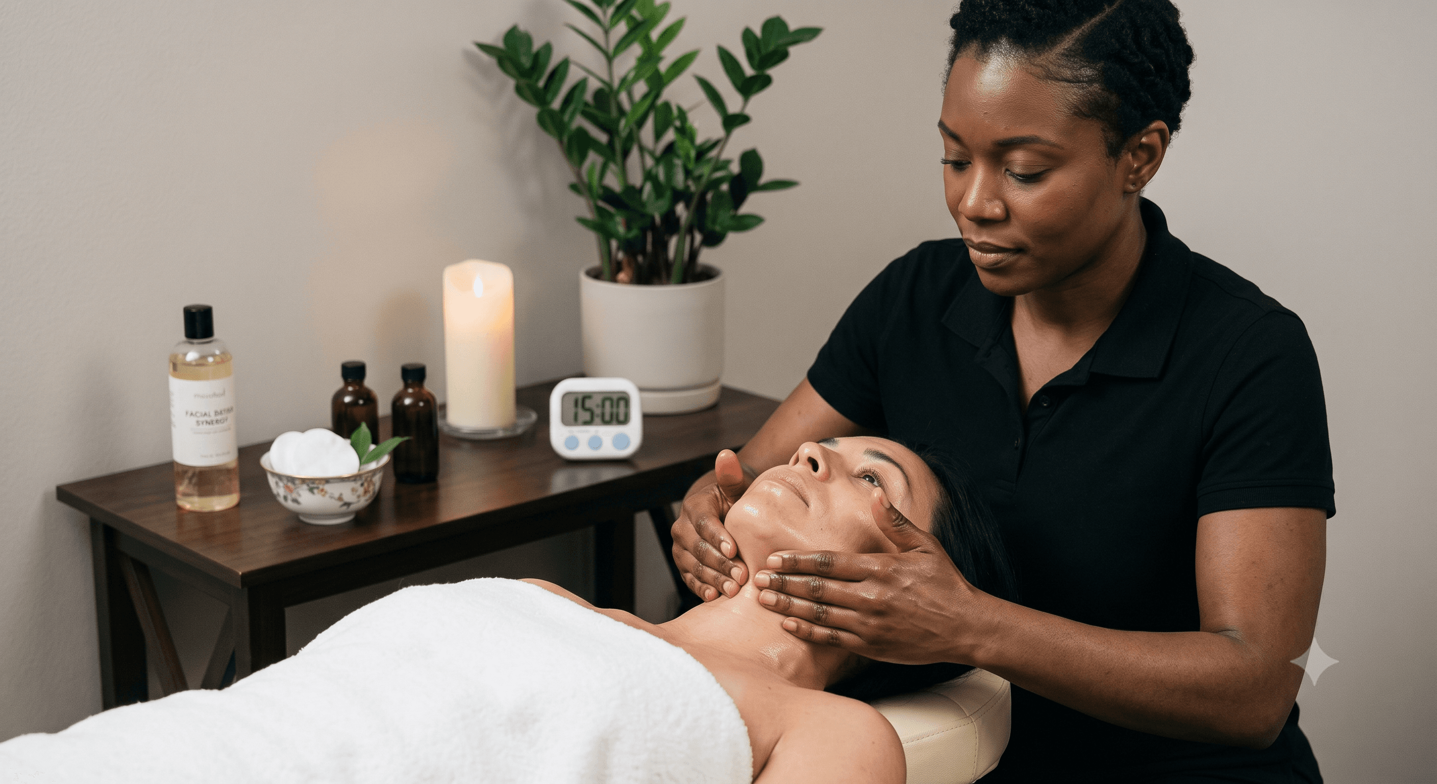 30 min Facial lymphatic drainage